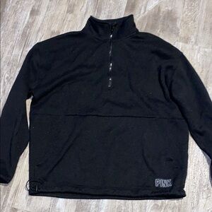 Black PINK Victoria's Secret Womens quarter zip Sweater